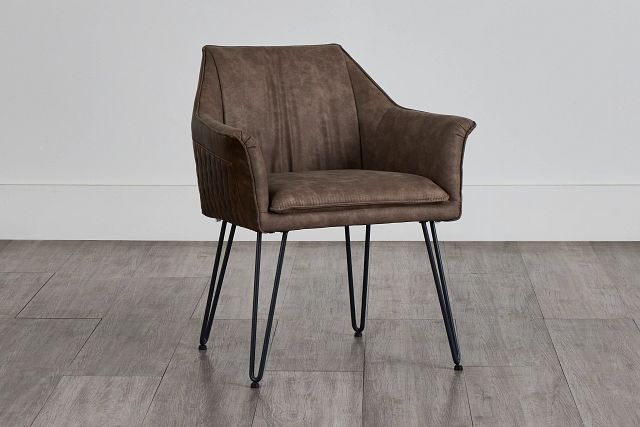 Adalyn Taupe Upholstered Arm Chair