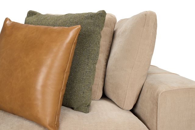 Cruz Light Beige Fabric 3-piece Modular Sofa