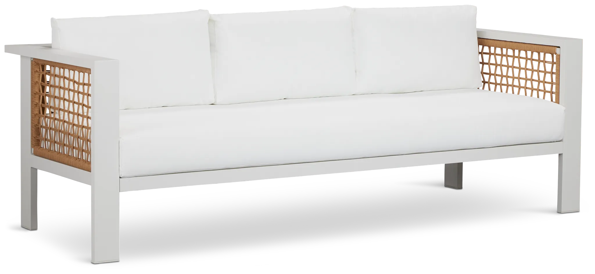 Sunrise White Sofa