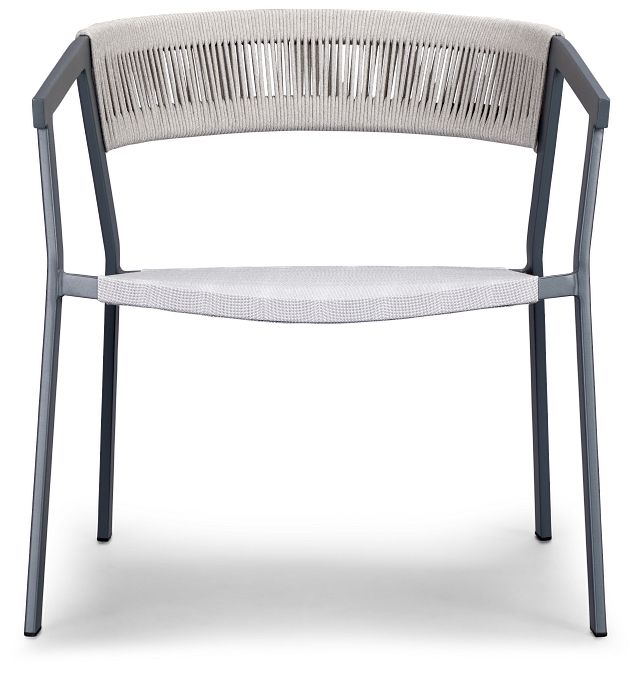 Valencia Gray Sling Arm Chair
