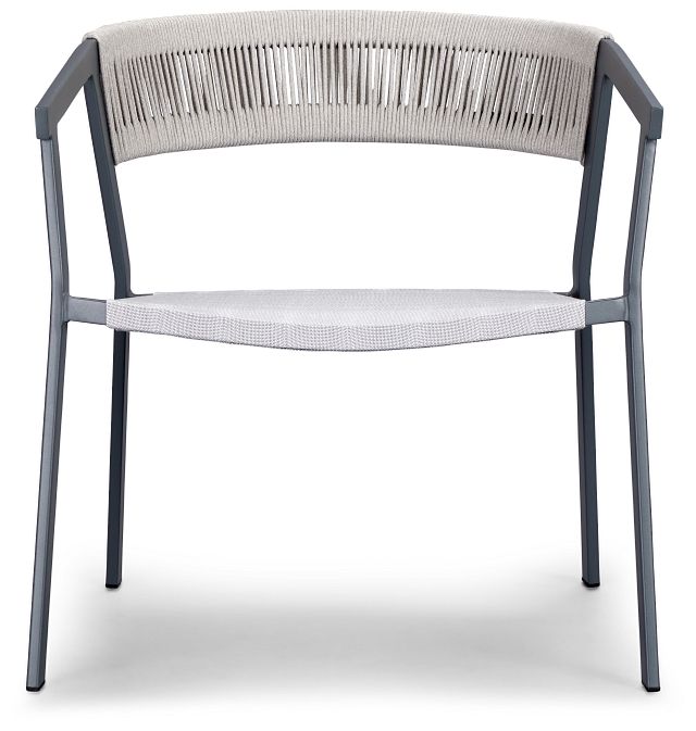 Valencia Gray Sling Arm Chair