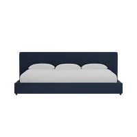 Grayton Joya Dark Blue 44" Upholstered Platform Bed