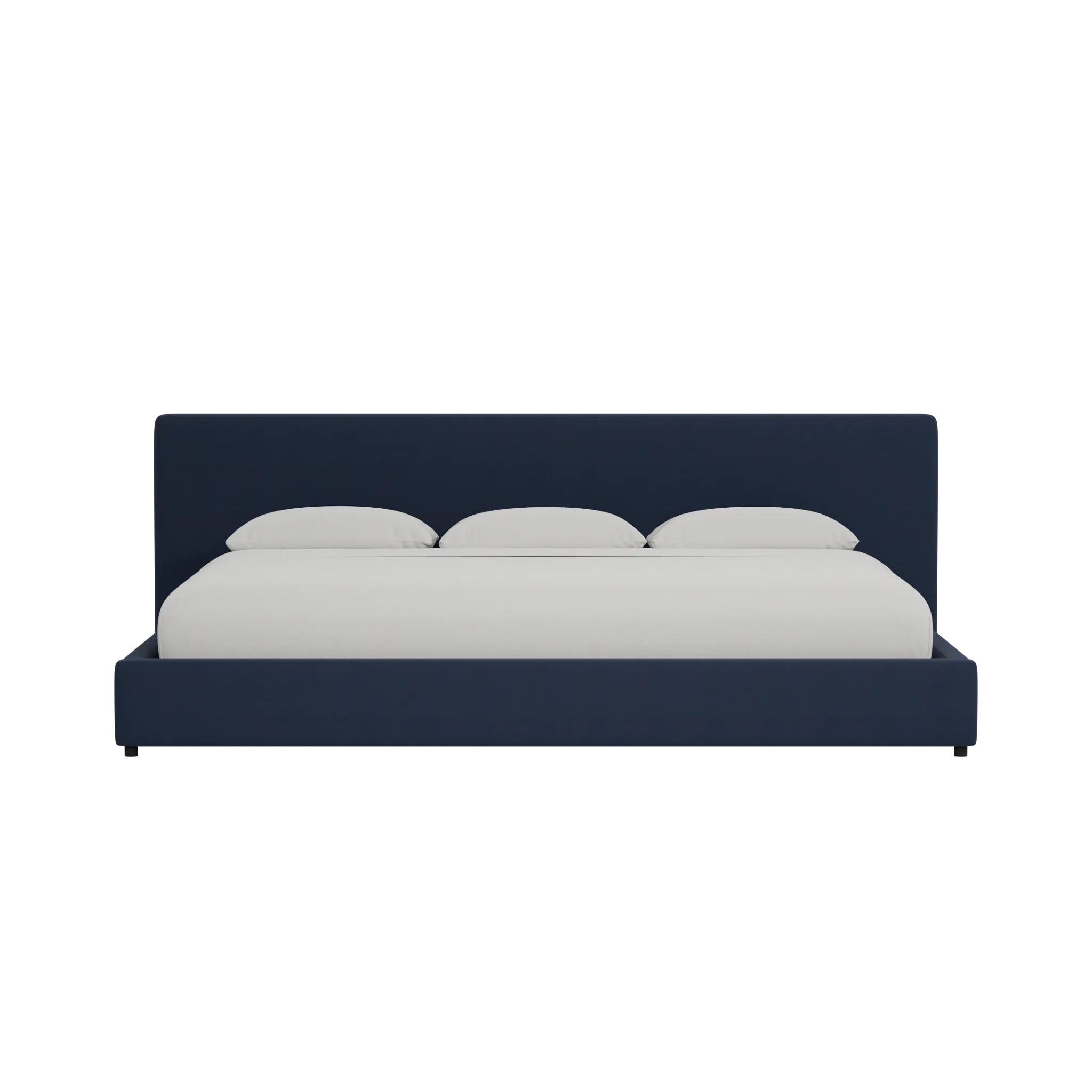 Grayton Joya Dark Blue 44" Upholstered Platform Bed