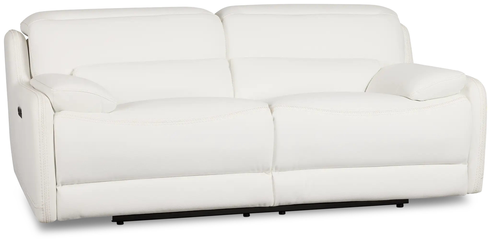 Jett White Micro Power Reclining Loveseat Jett White Micro Power Reclining Loveseat
