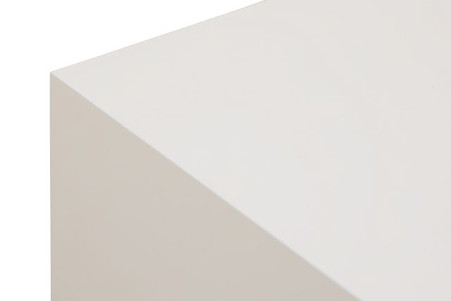 Camila White Square End Table