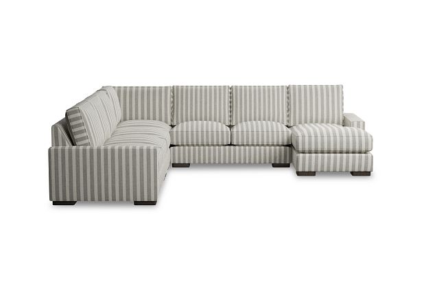 Edgewater Sea Lane Dark Gray Large Right Chaise Sectional