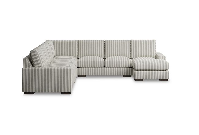 Edgewater Sea Lane Dark Gray Large Right Chaise Sectional