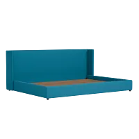 Captiva Joya Teal 48" Upholstered Shelter Bed