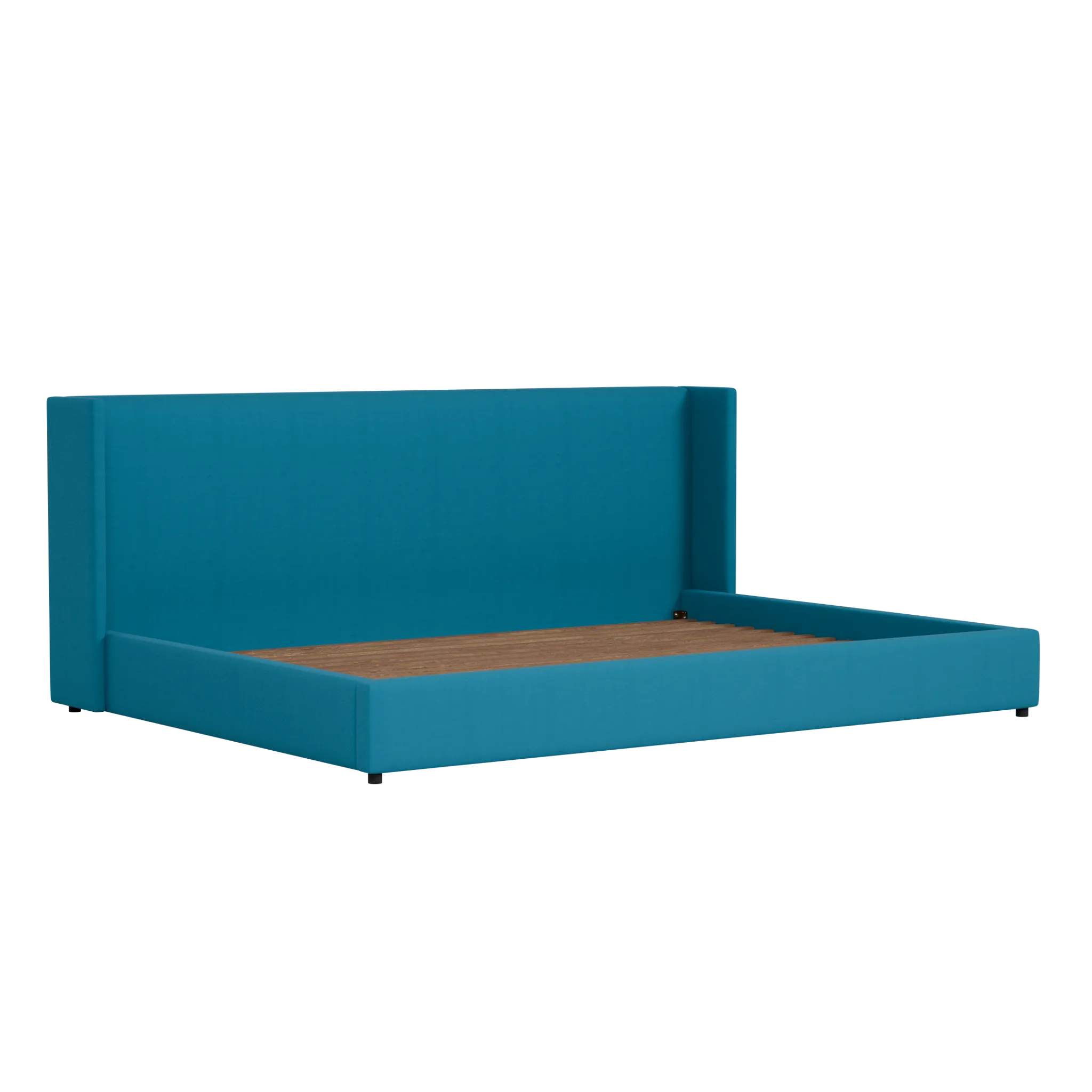 Captiva Joya Teal 48" Upholstered Shelter Bed