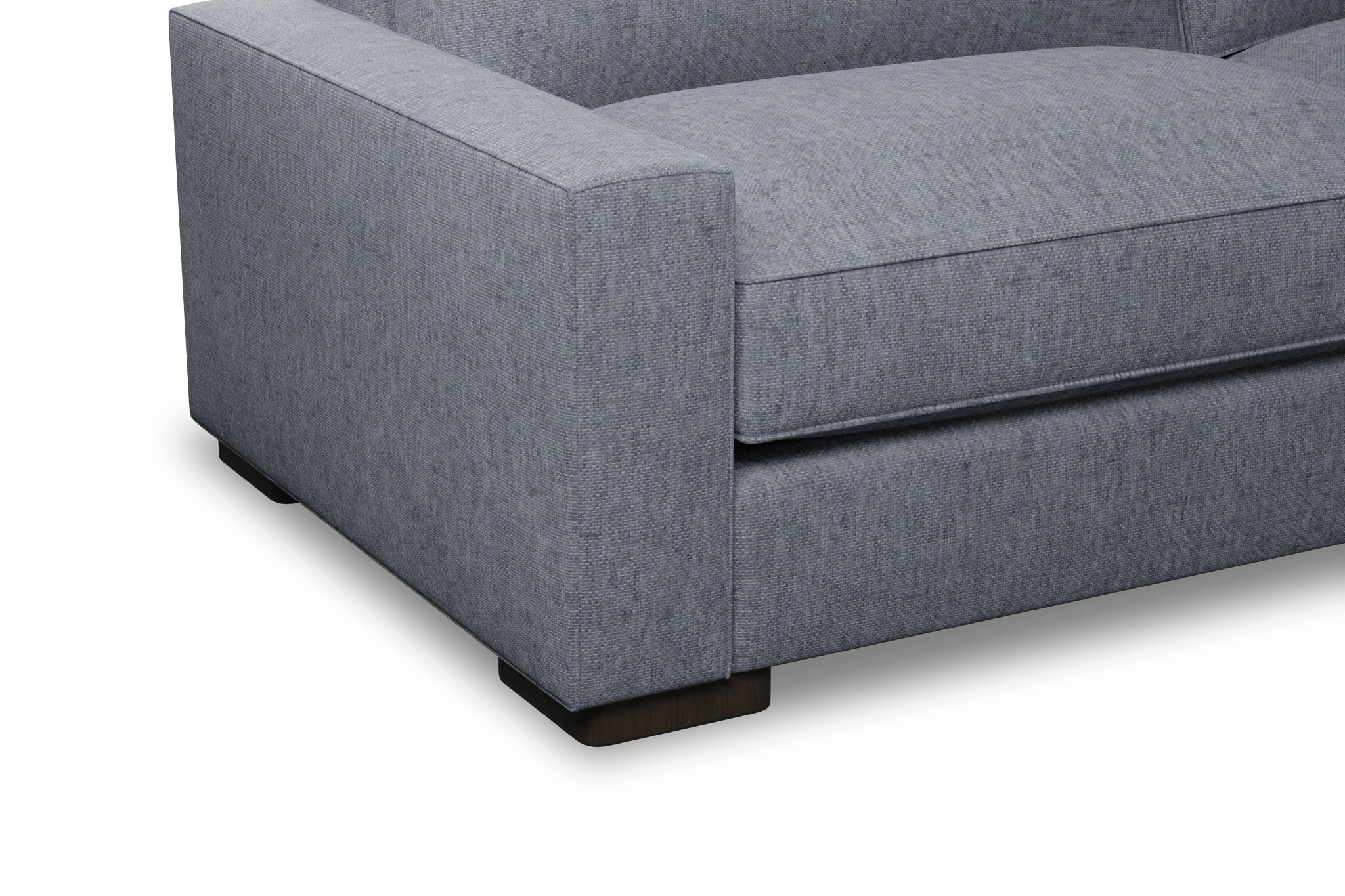 Edgewater Elevation Gray 96" Sofa W/ 2 Cushions