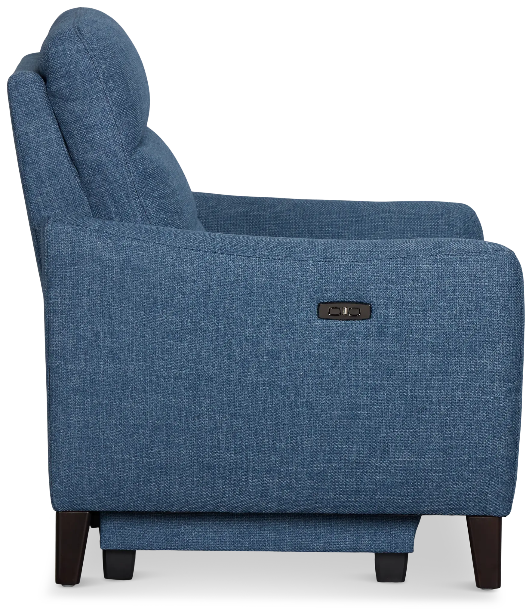 Keaton Blue Fabric Power Recliner With Power Headrest Keaton Blue Fabric Power Recliner With Power Headrest