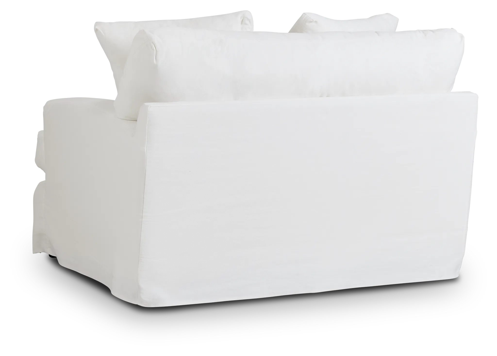 Delilah White Fabric Chair