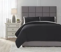 Thornam Black 3 Piece Coverlet Set