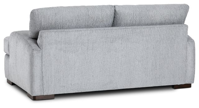 Alpha Light Gray Fabric Loveseat