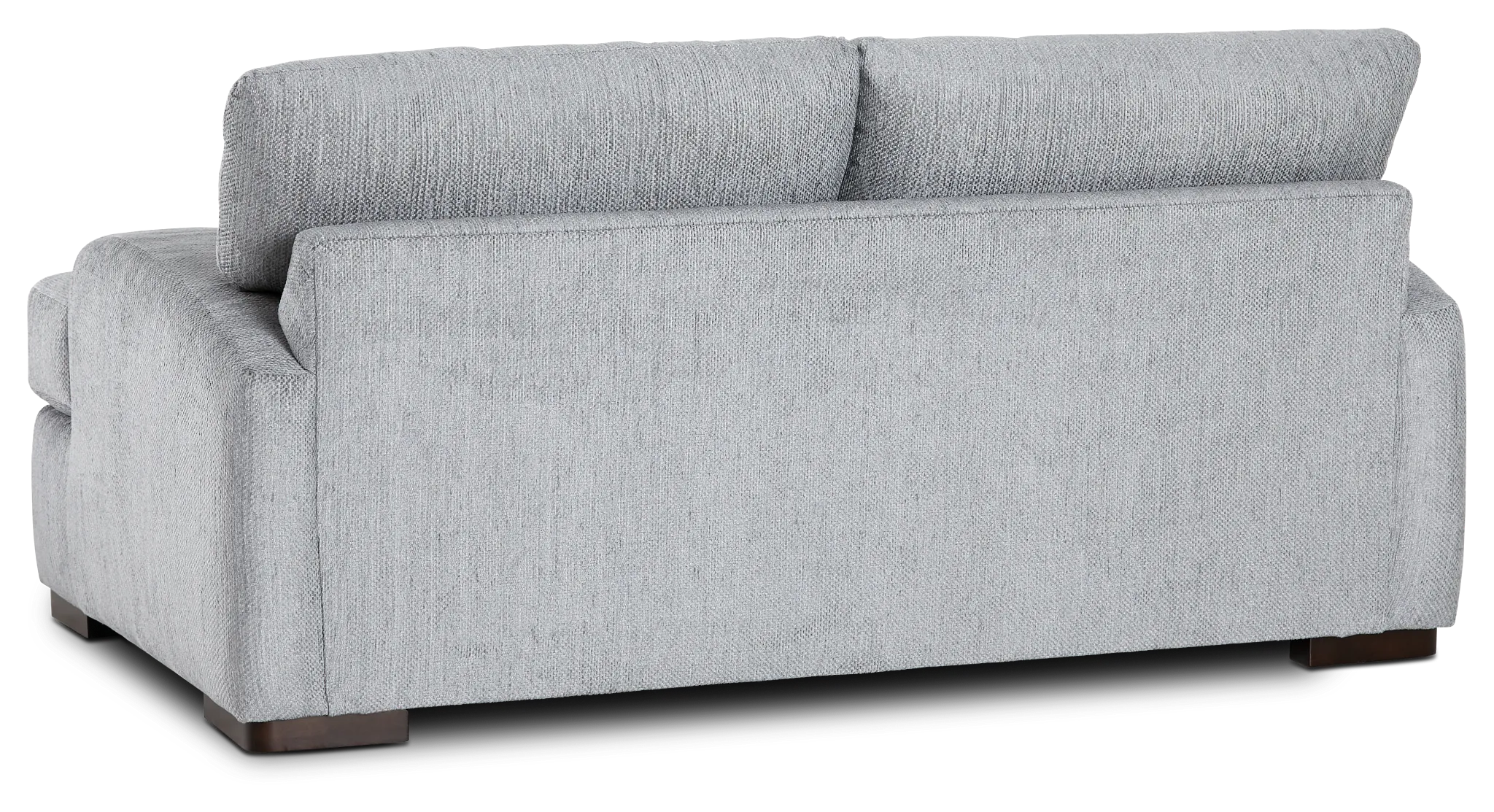 Alpha Light Gray Fabric Loveseat