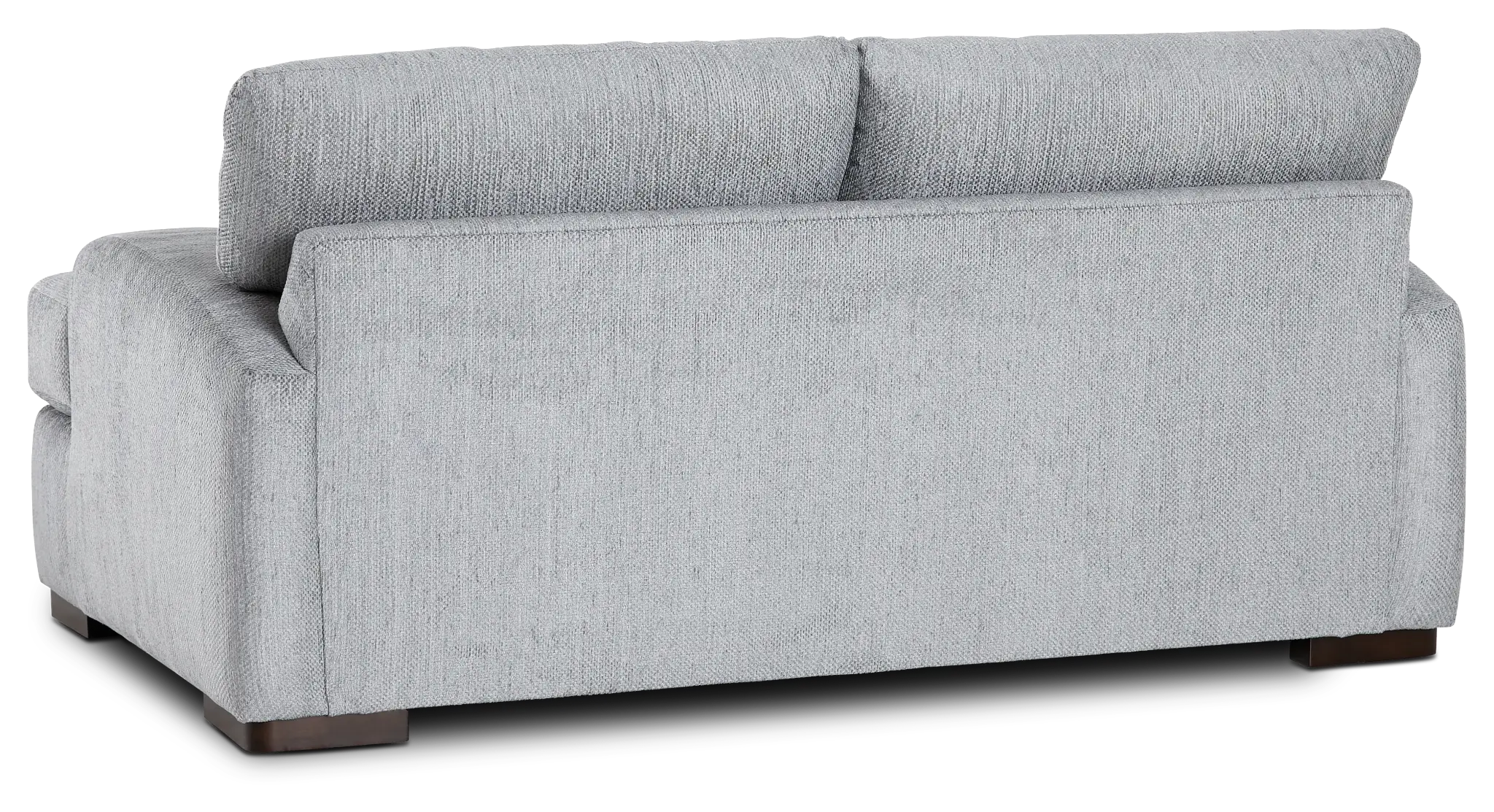 Alpha Light Gray Fabric Loveseat Alpha Light Gray Fabric Loveseat