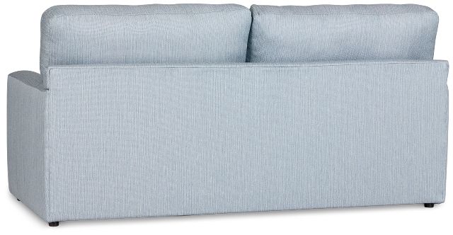 Rhodes Light Blue Fabric Memory Foam Sleeper