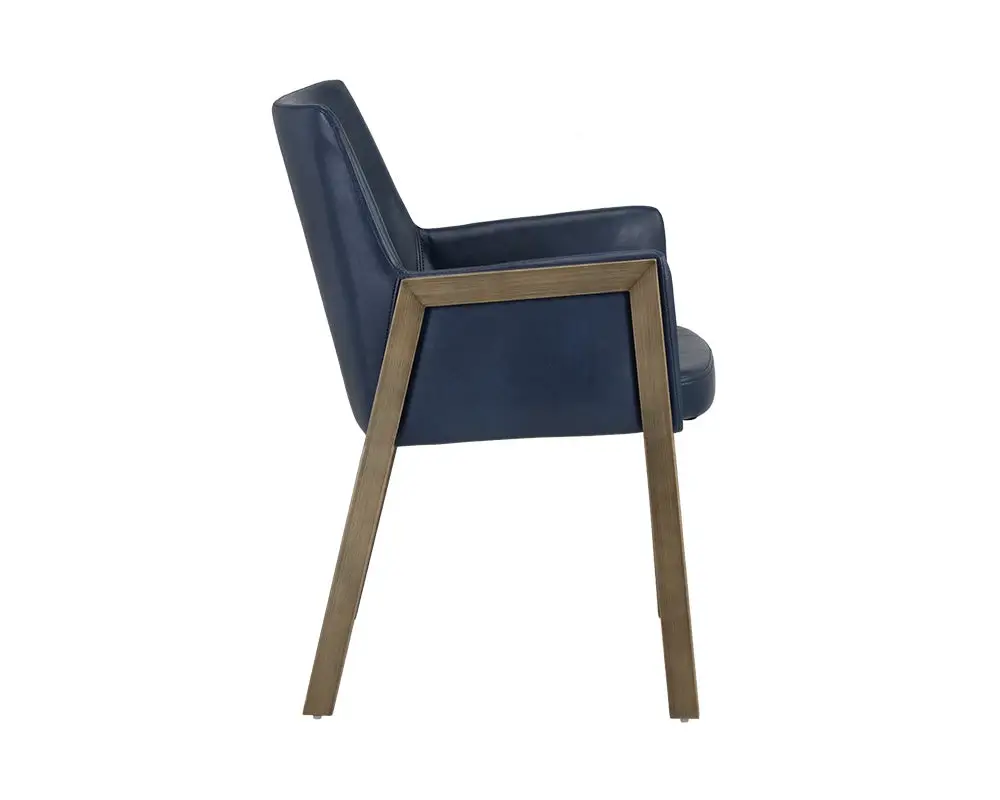 Liana Navy Upholstered Arm Chair Liana Navy Upholstered Arm Chair