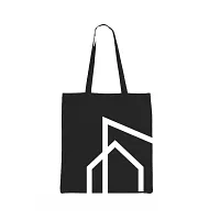 CITY HOME Black Canvas Tote Bag