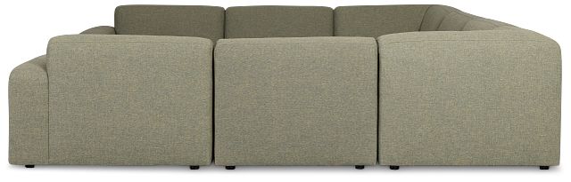 Baylor Green Fabric 8-piece Modular Sectional