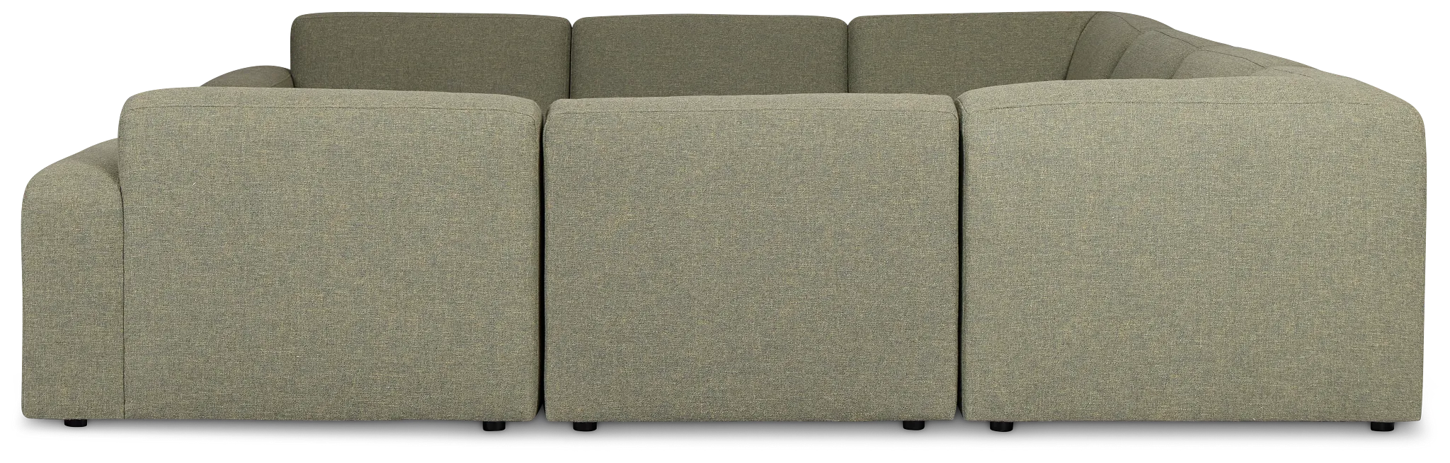 Baylor Green Fabric 8-piece Modular Sectional