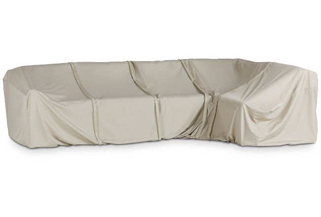 Khaki 5 Piece Outdoor Sectional Cover