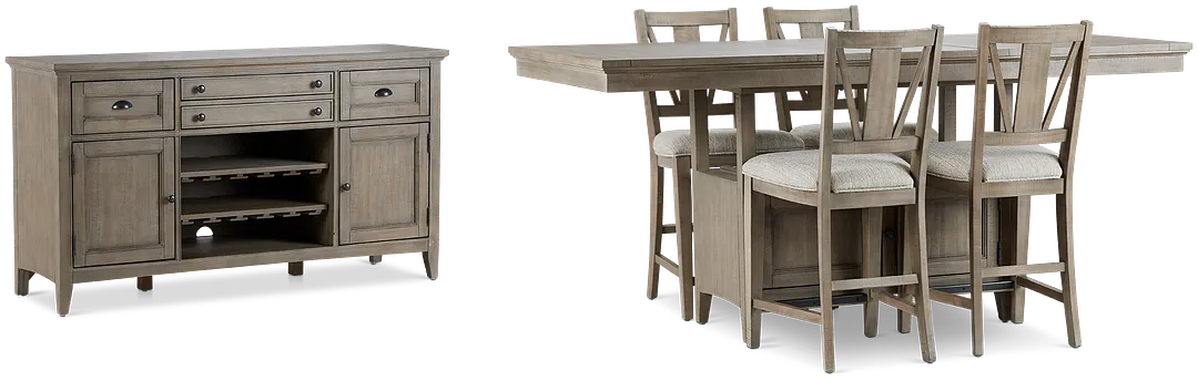 Heron Cove Light Tone High Dining Room