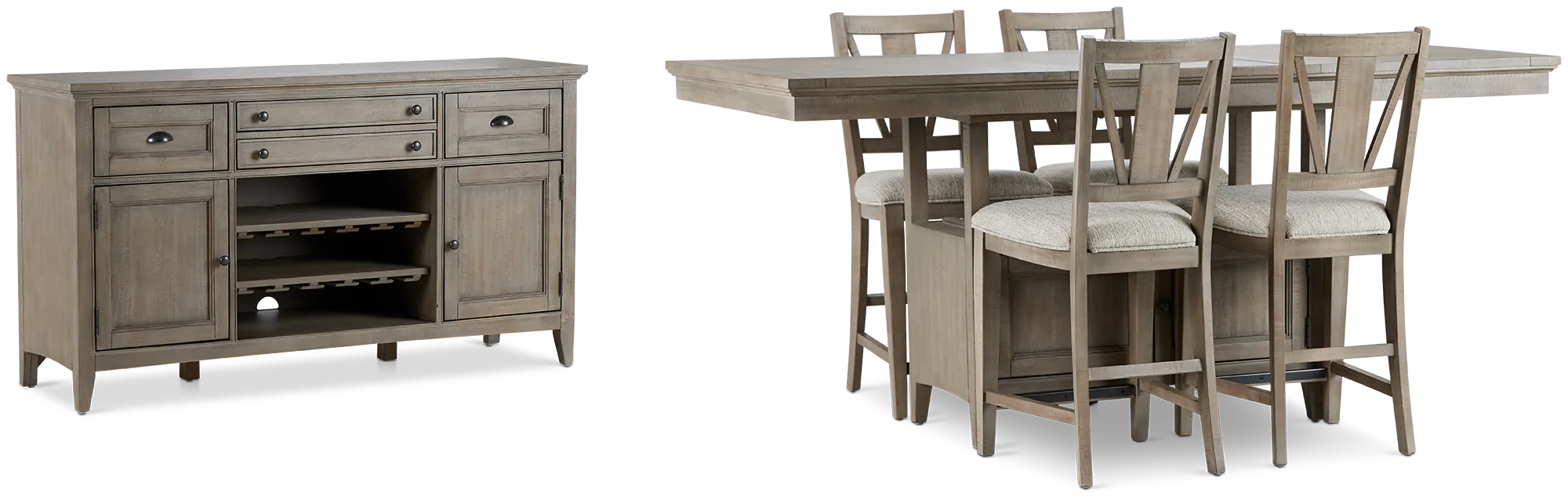 Heron Cove Light Tone High Dining Room