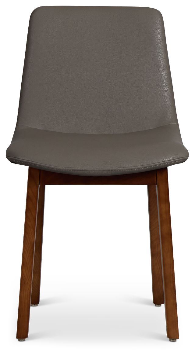 Hamilton Dark Gray Micro Upholstered Side Chair