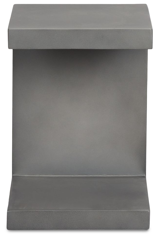 Brio Gray Square End Table