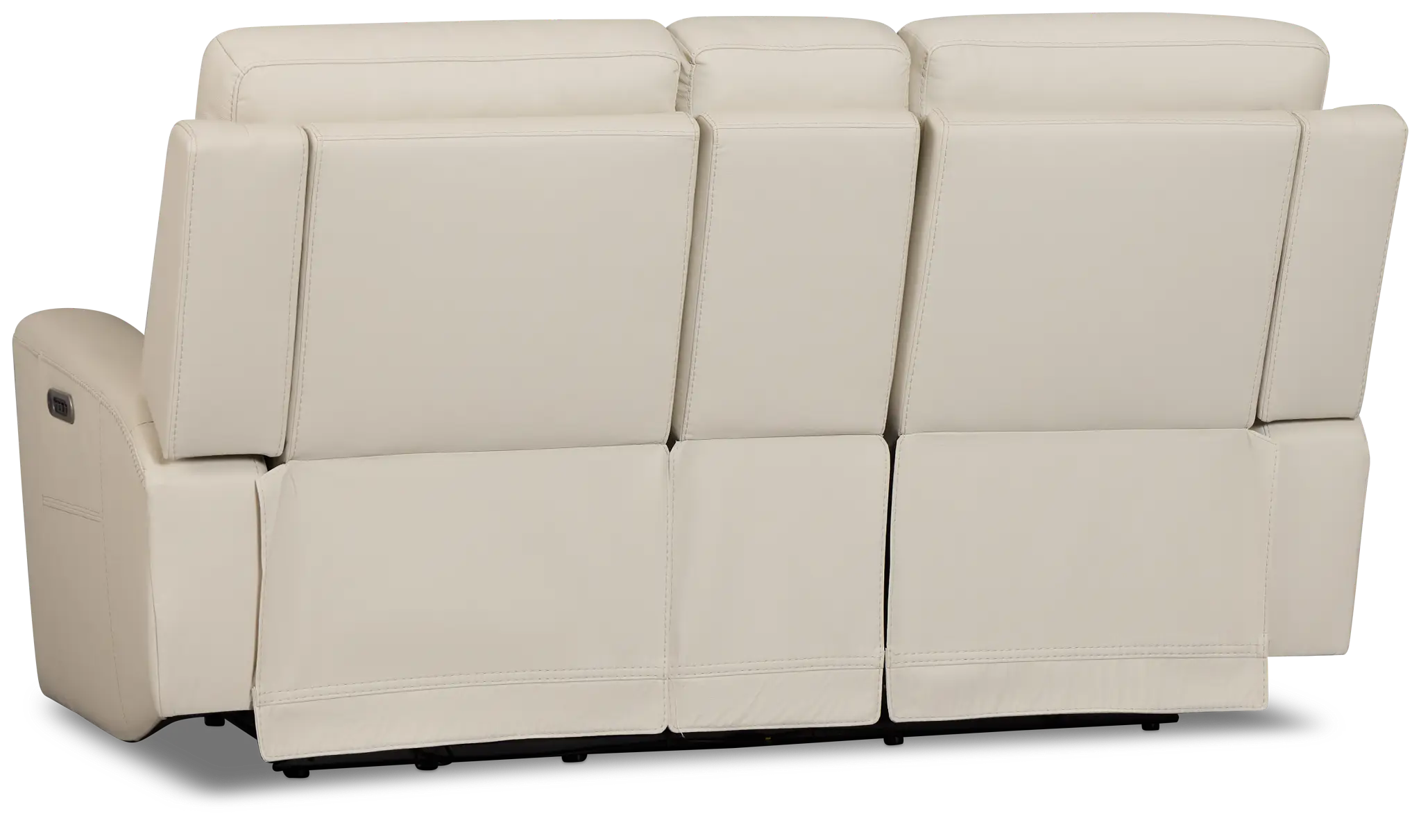Flexsteel Sterling Ivory Lthr/vinyl Power Reclining Loveseat Flexsteel Sterling Ivory Lthr/vinyl Power Reclining Loveseat
