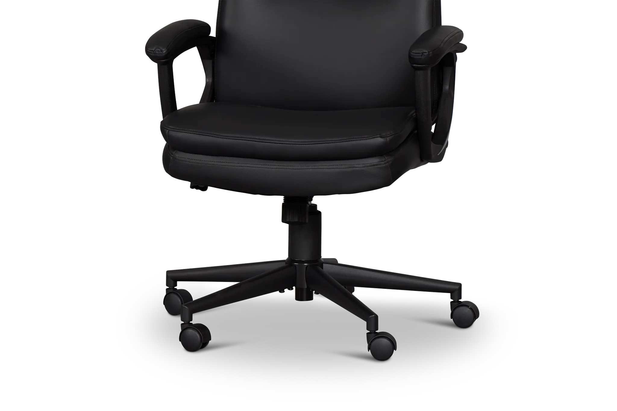 Krista Black Upholstered Desk Chair