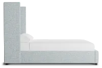 Captiva Natural Beauty Light Blue 60" Upholstered Shelter Bed