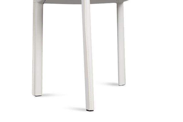 Lugo White Upholstered Side Chair