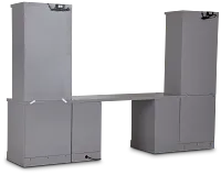 Newport Gray Drawer Wall Desk