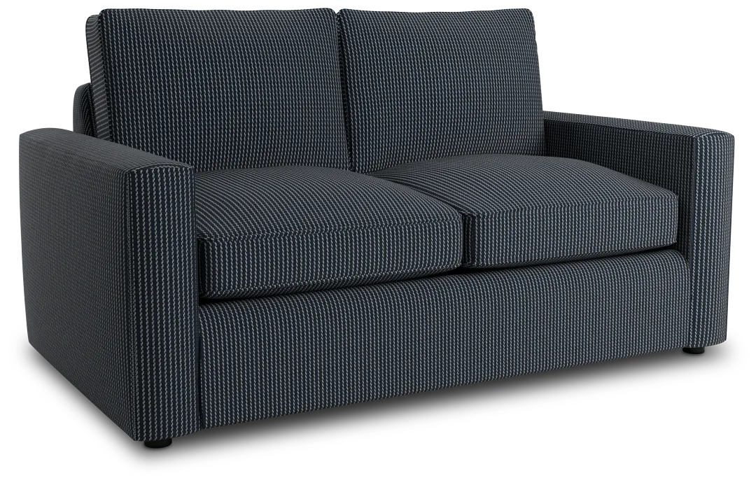 Siesta Lucy Navy Fabric Loveseat