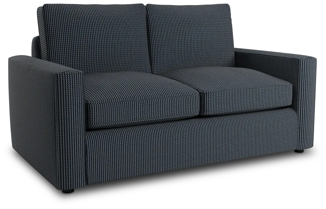 Siesta Lucy Navy Fabric Loveseat Siesta Lucy Navy Fabric Loveseat