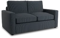 Siesta Lucy Navy Fabric Loveseat