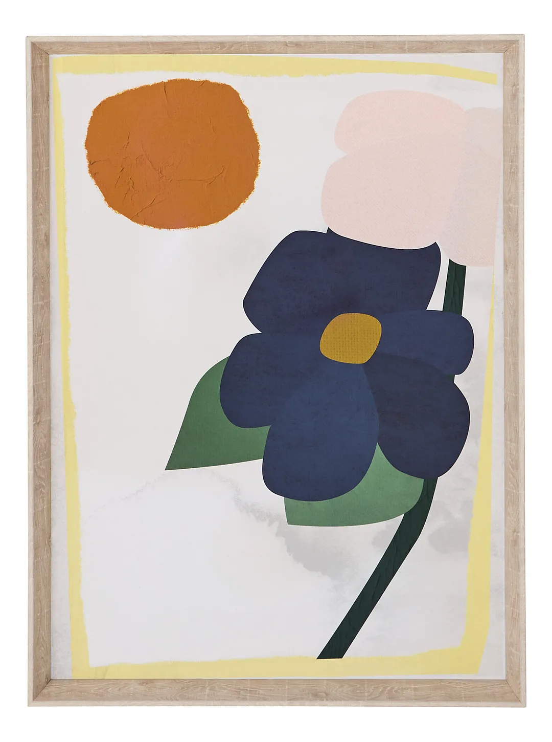 Flower White Canvas Wall Art