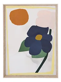 Flower White Canvas Wall Art