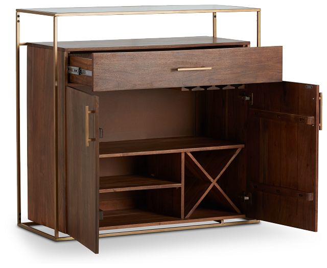 Alexa Dark Tone Wood Bar