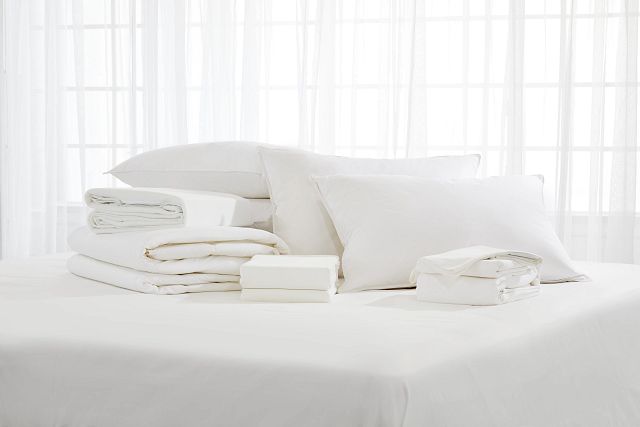 Rest & Renew Organic Cotton White 300 Thread Duvet Set