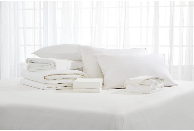 Rest & Renew Organic Cotton White 300 Thread Duvet Set