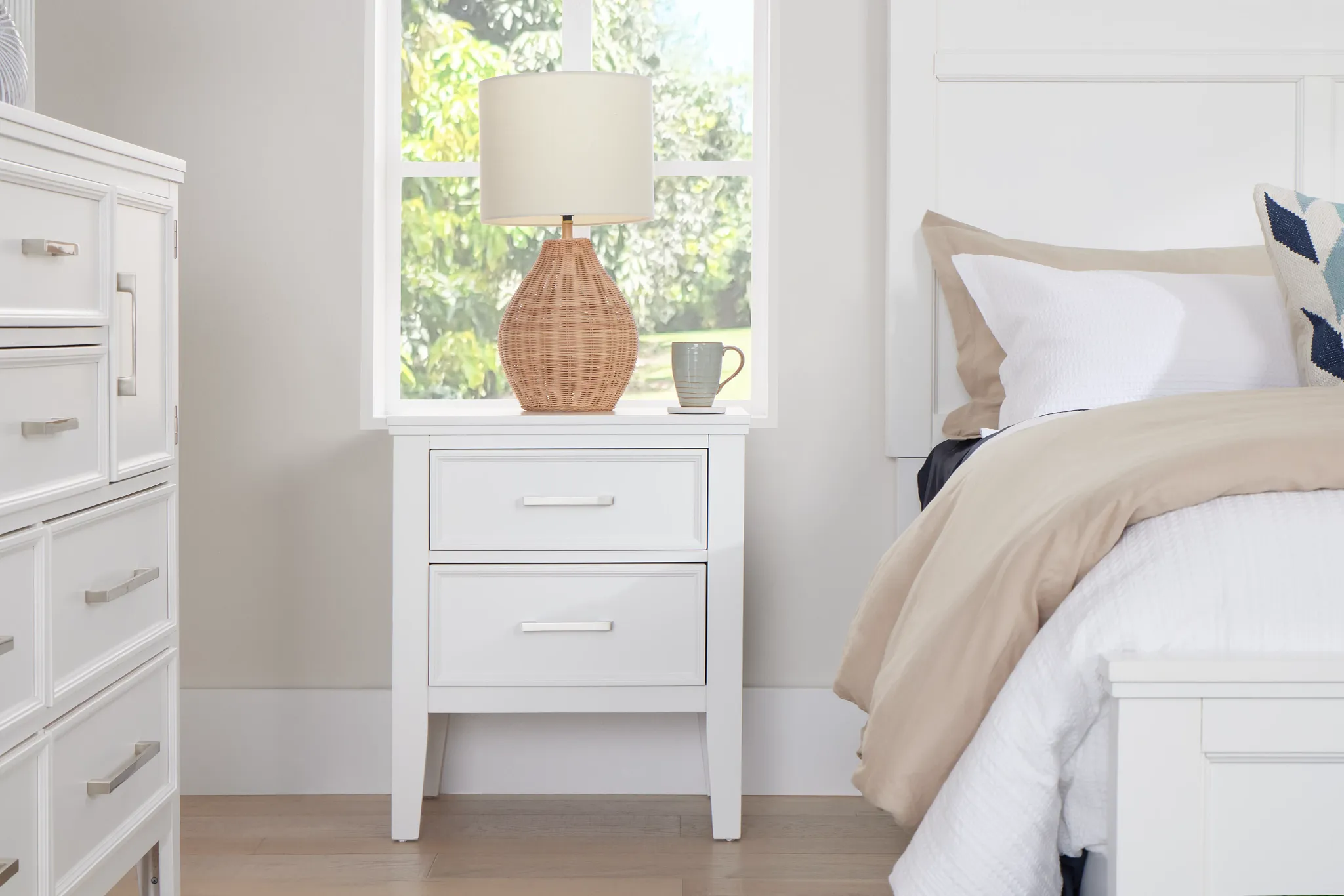 Seabrook White Nightstand