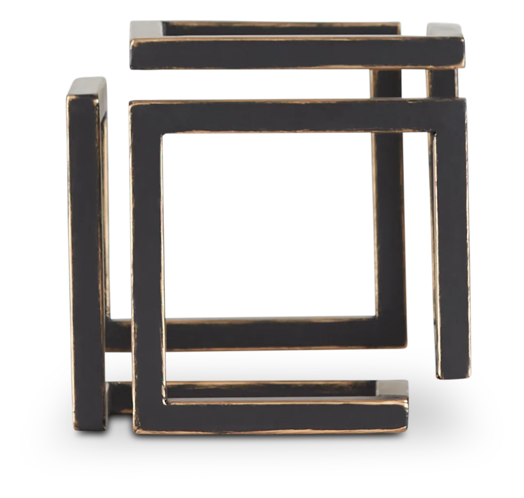 Cube Black Small Tabletop Accessory