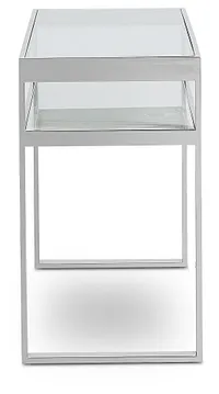 Miami White Glass Console Table