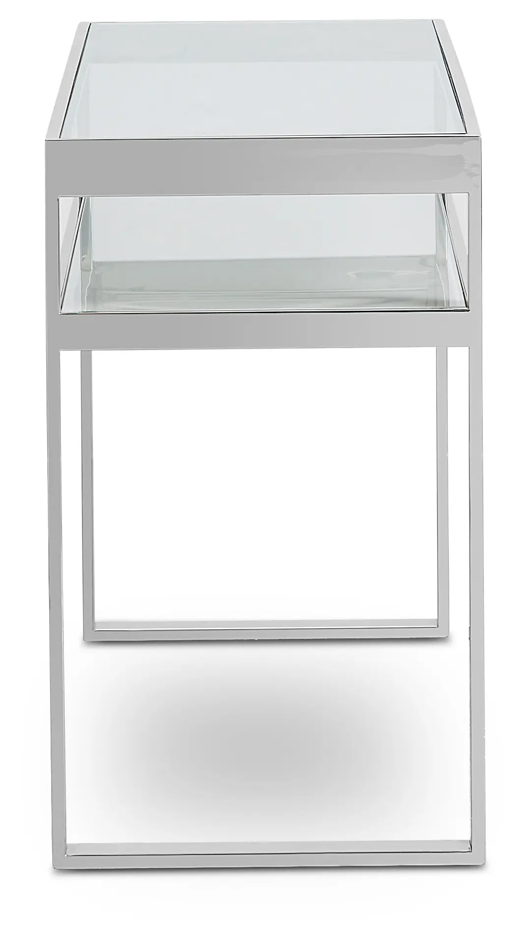 Miami White Glass Console Table Miami White Glass Console Table