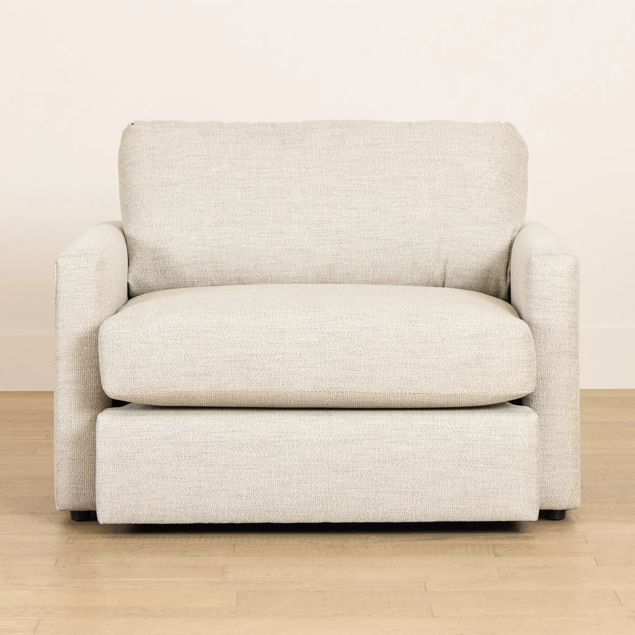 Maxwell Light Gray Fabric Oversized Chair Maxwell Light Gray Fabric Oversized Chair