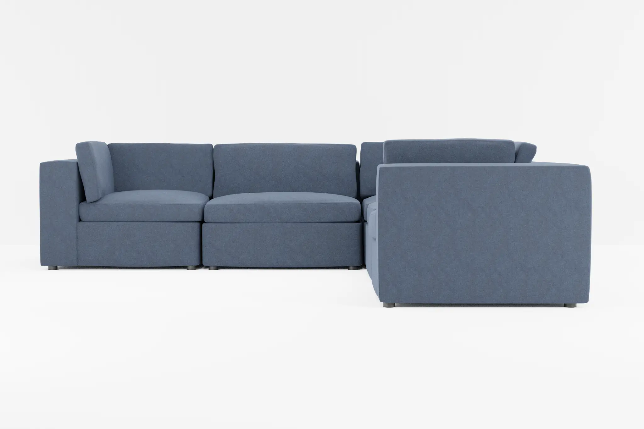 Destin Maguire Blue Fabric 5-piece Modular Sectional Destin Maguire Blue Fabric 5-piece Modular Sectional
