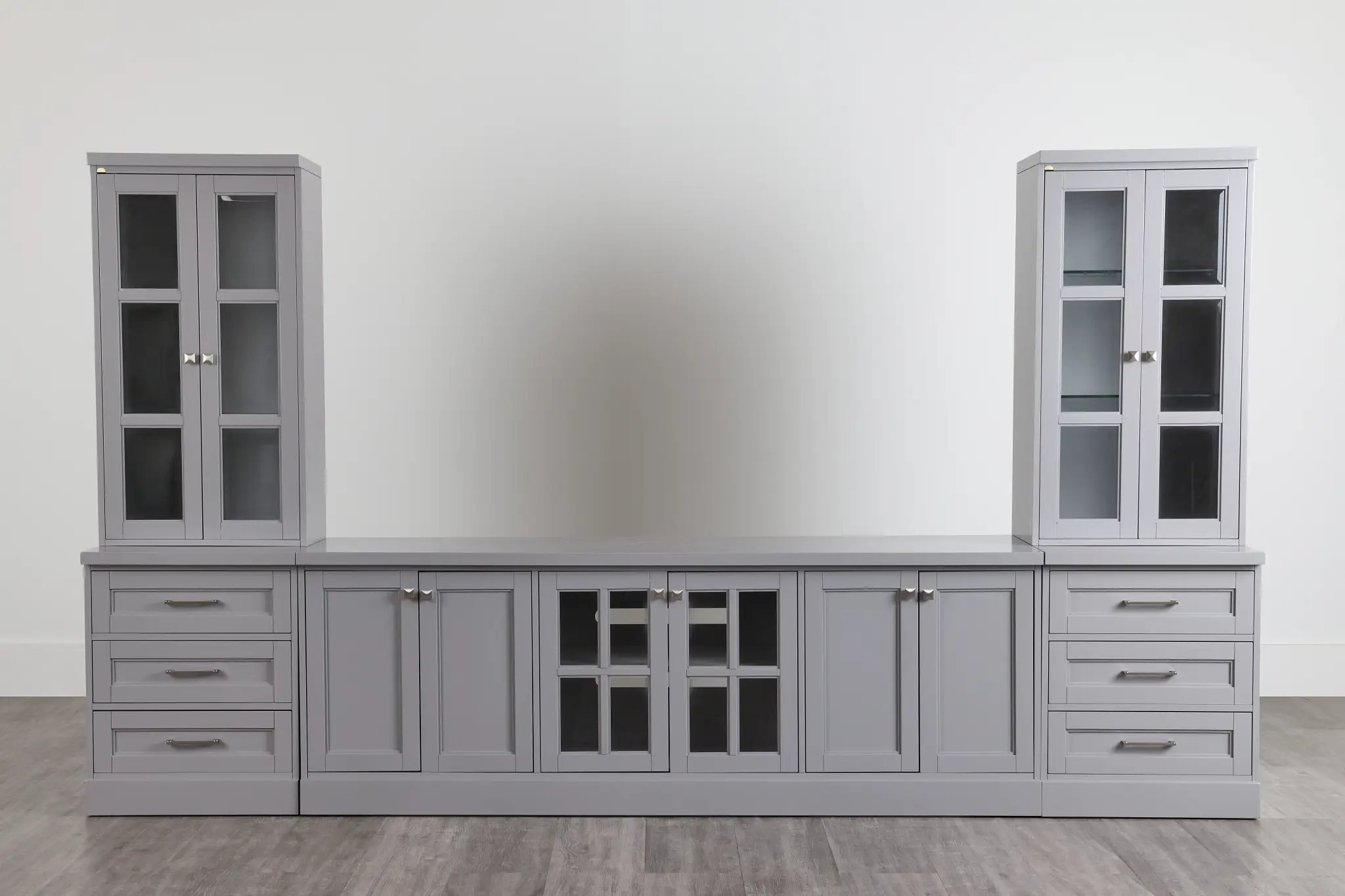 Newport Gray Large Door Entertainment Wall Newport Gray Large Door Entertainment Wall